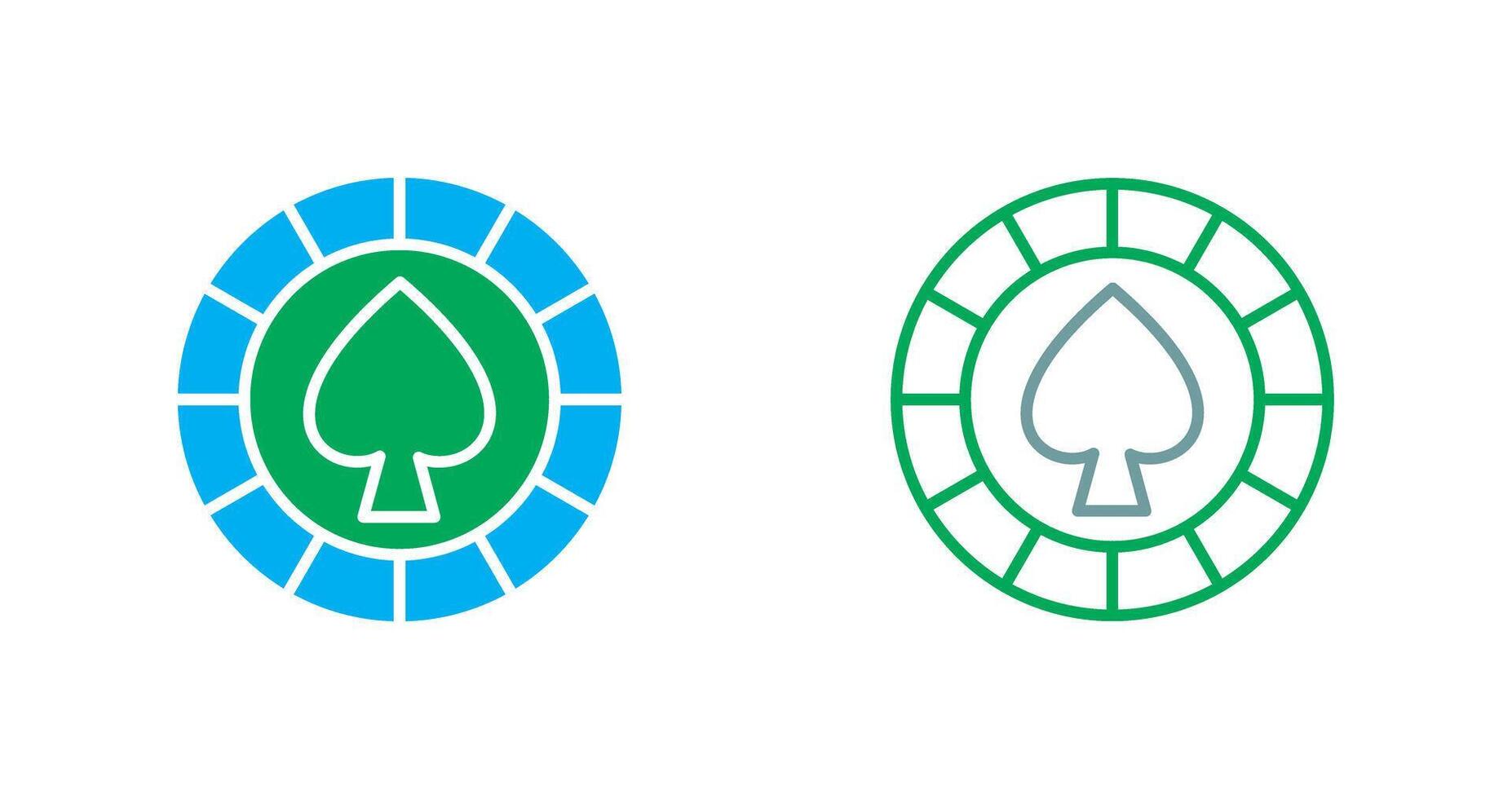 Spade Chip Icon vector