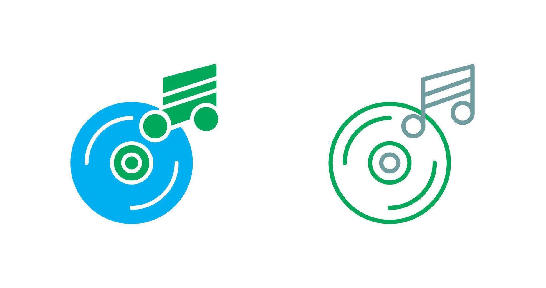 Music CD Icon vector