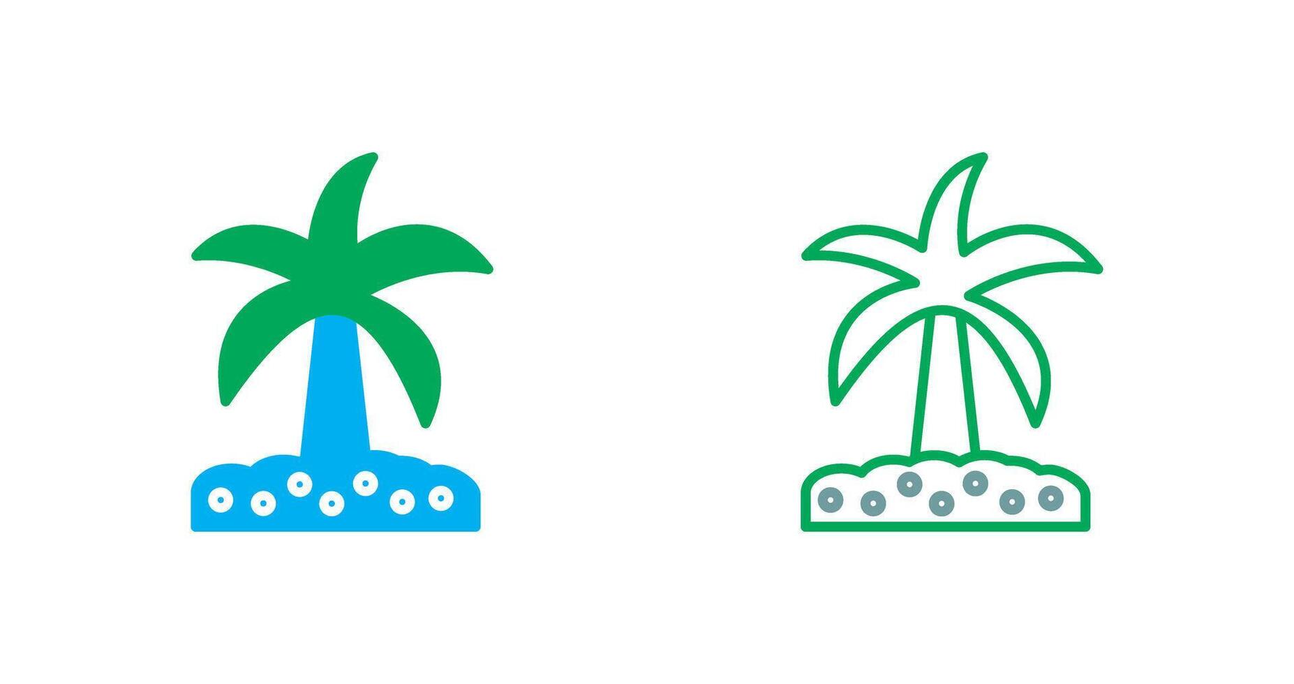 Coconut trees Icon vector