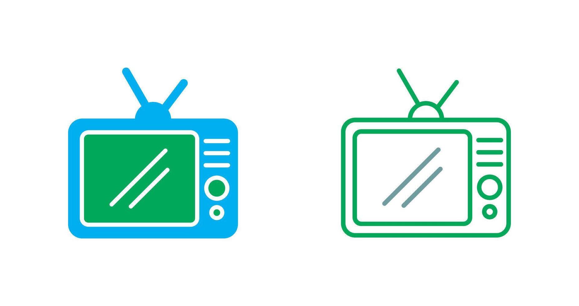 TV Set Icon vector
