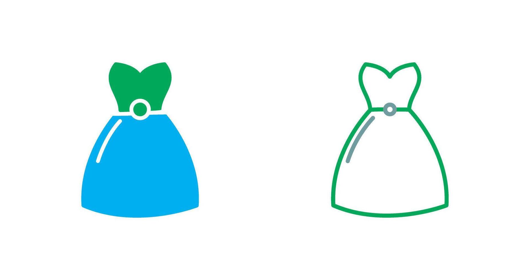 Cocktail Dress Icon vector