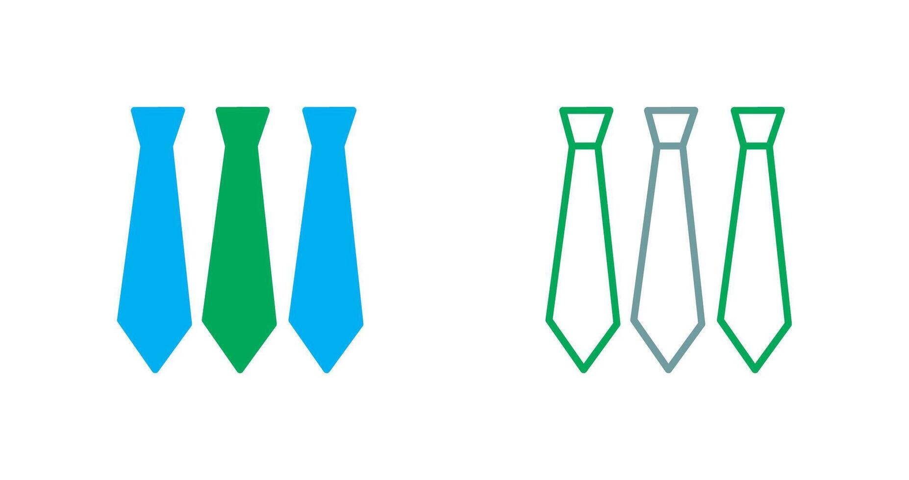 Three Ties Icon vector
