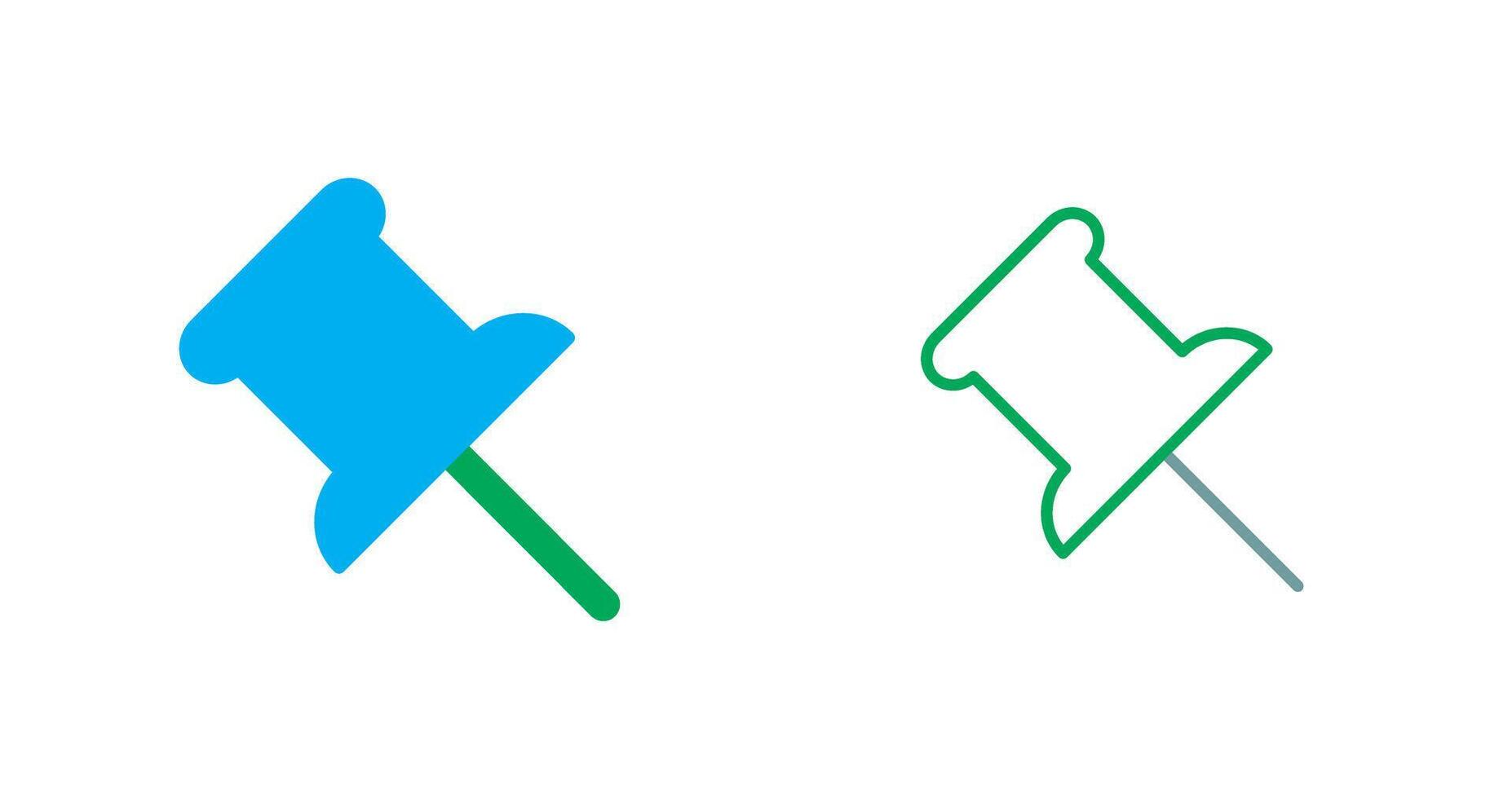 Push Pin Icon vector