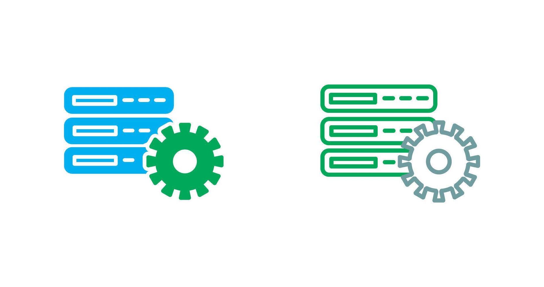 Database Setting Icon vector