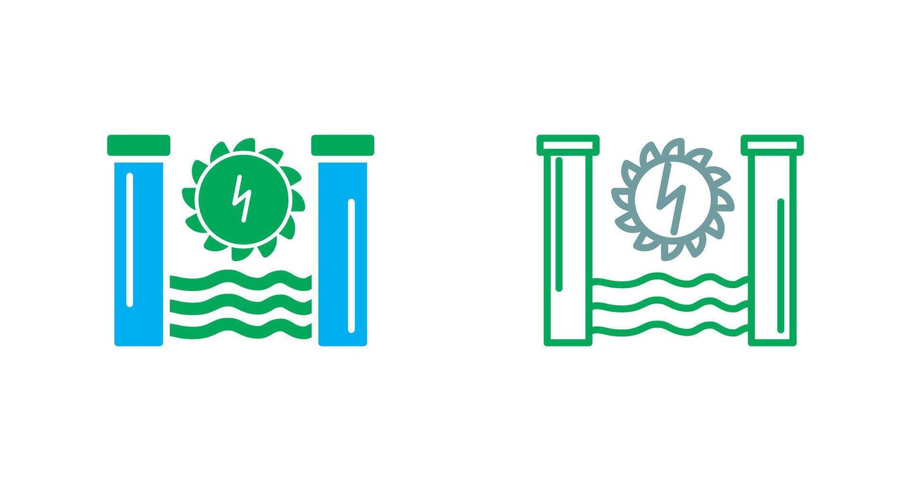 Hydro Power Icon vector