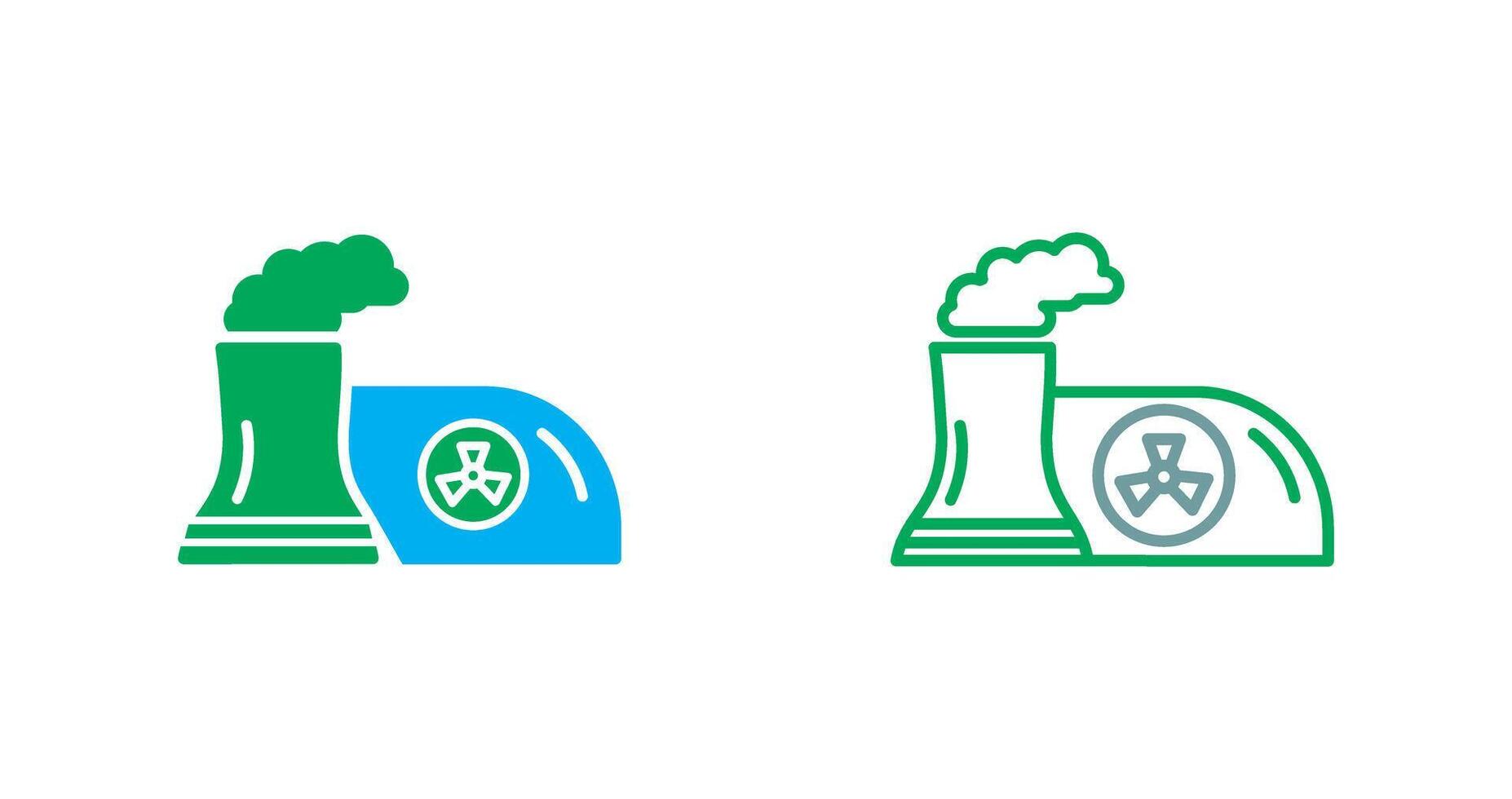 Nuclear Plant Icon vector