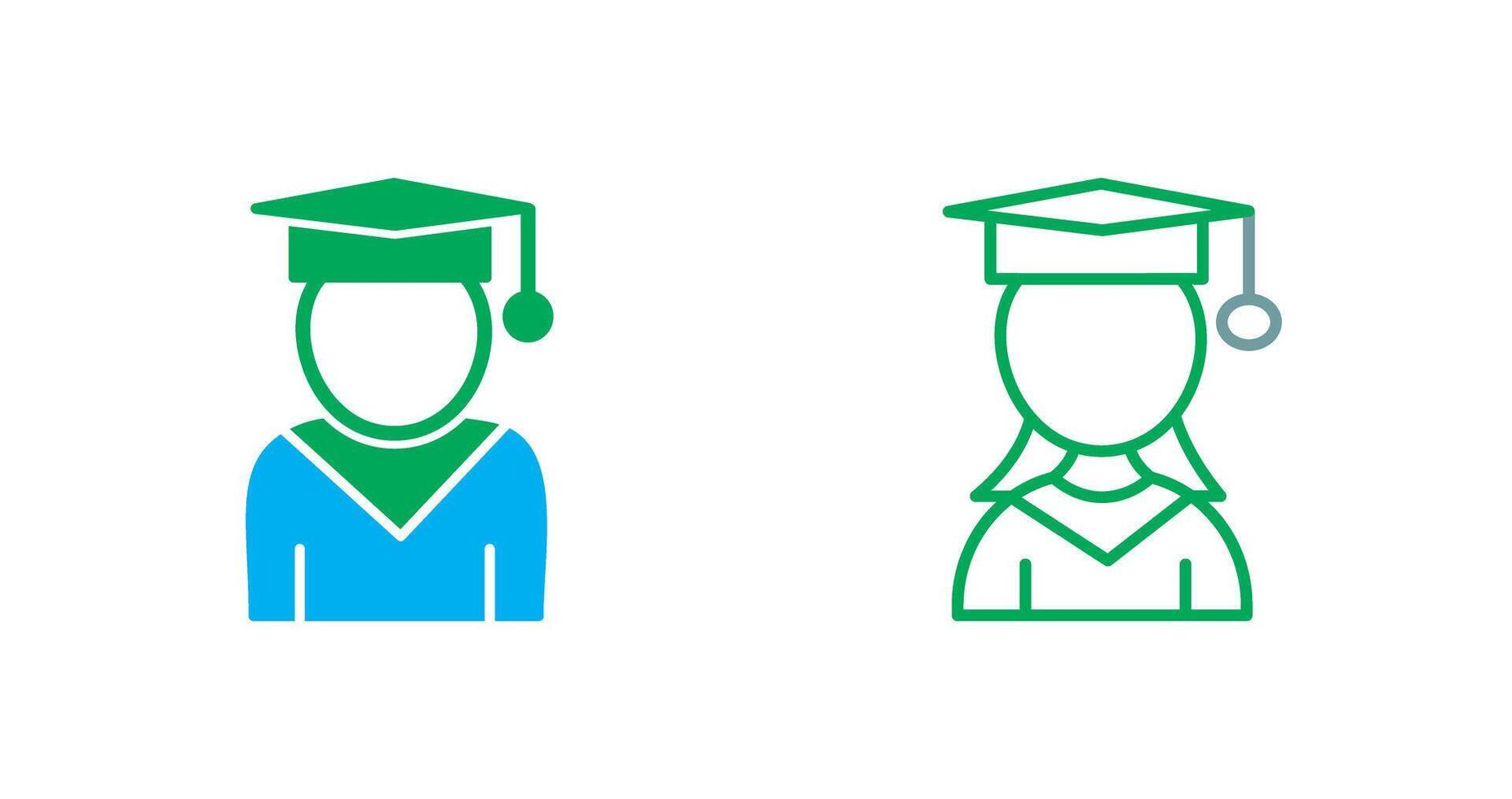 Female Student Icon vector