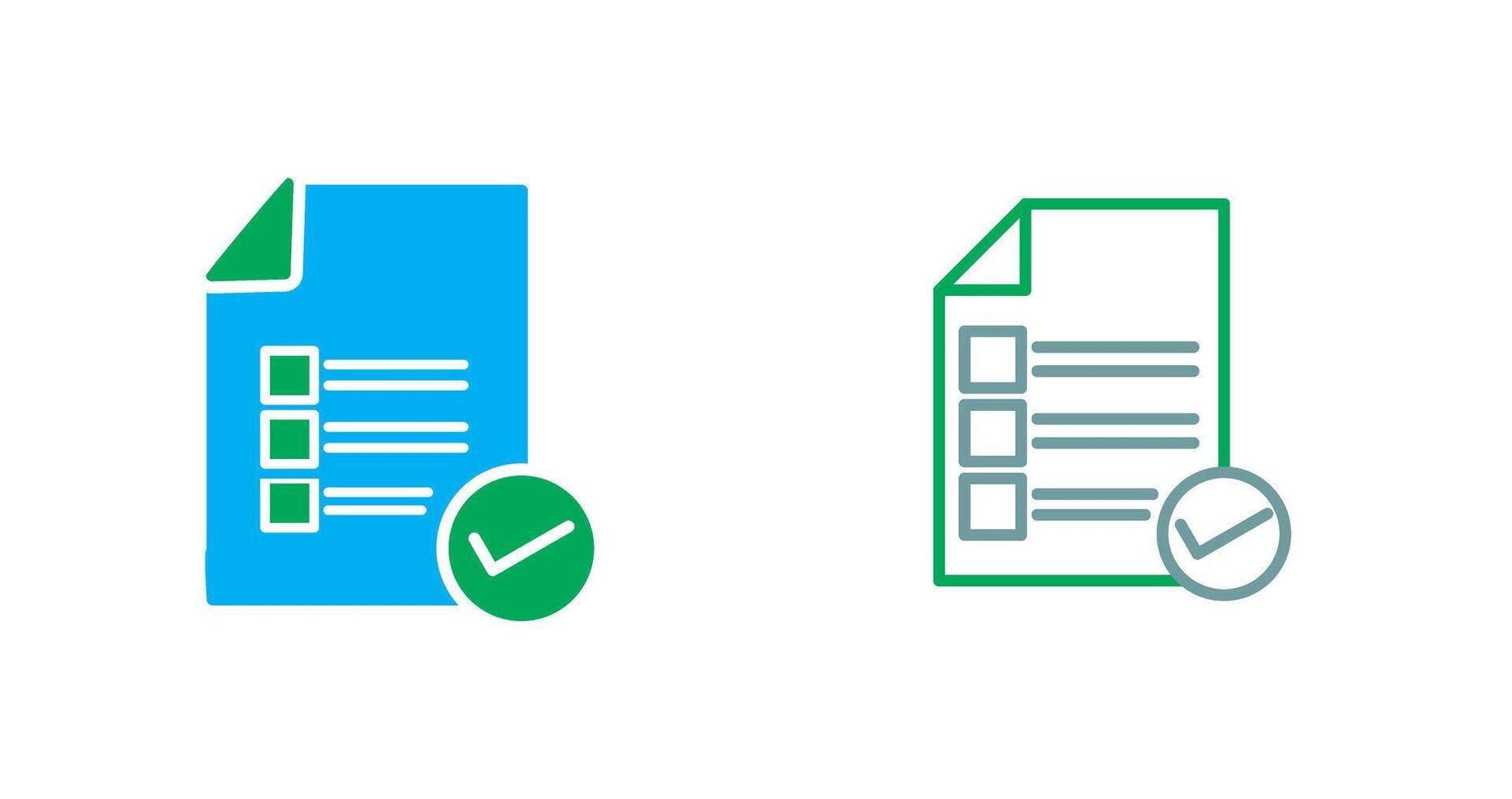 Valid Document Icon vector