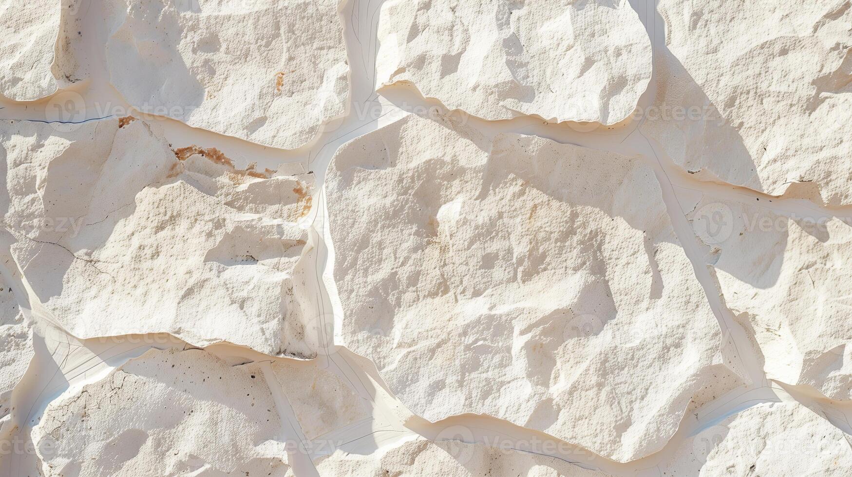 AI generated A detailed texture of white sandstone wall. Texture of white painted limestone wall with rough surface and small details. Generated by artificial intelligence. photo