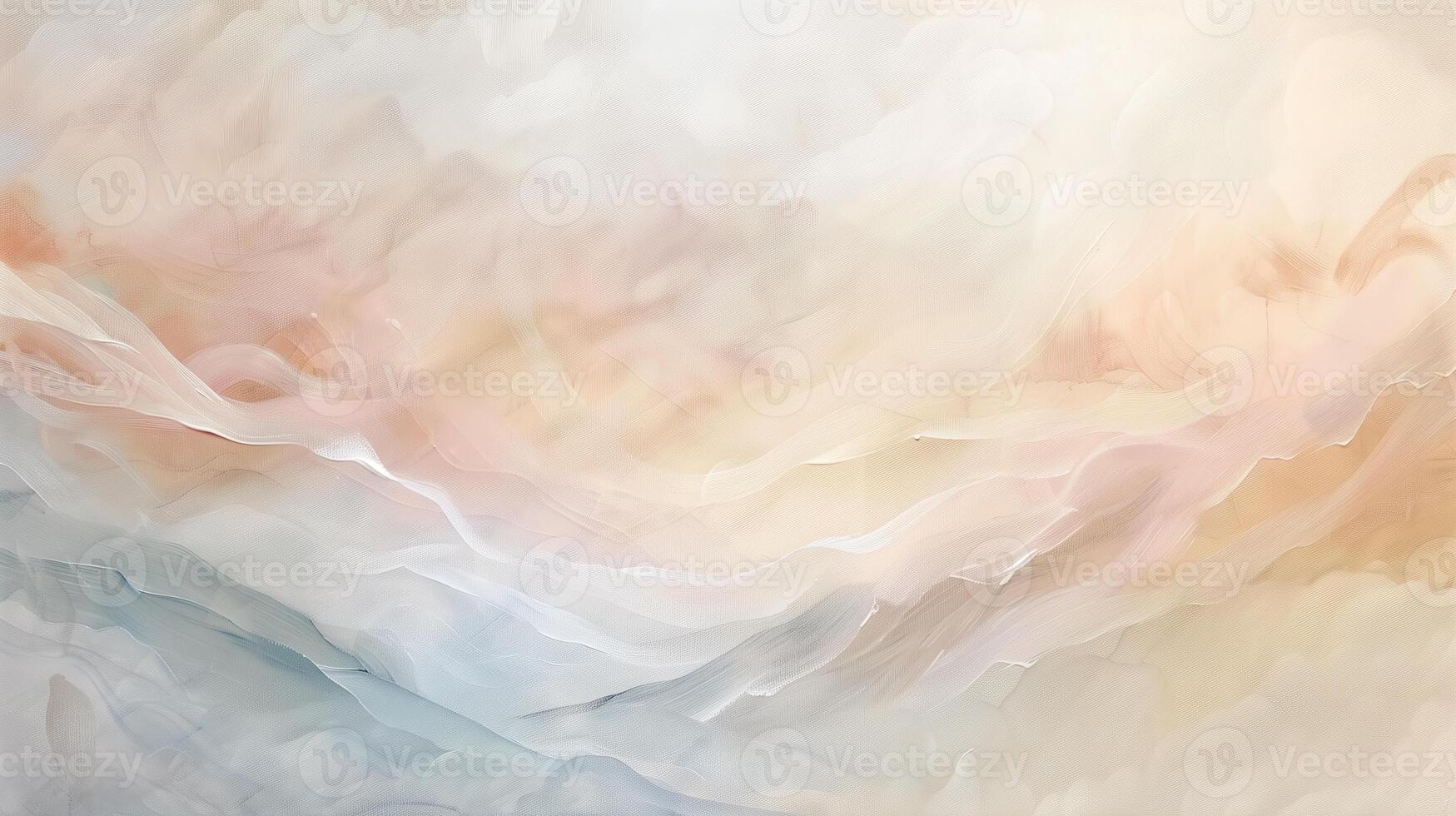 AI generated Abstract waves in soft, pastel hues. Soft brushstrokes, subtle gradients, delicate textures, warm hues. Generated by artificial intelligence. photo