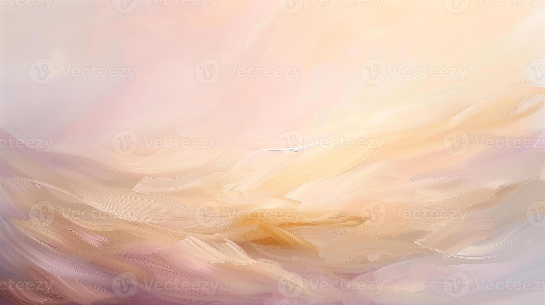 AI generated Abstract waves in soft, pastel hues. Soft brushstrokes, subtle gradients, delicate textures, warm hues. Generated by artificial intelligence. photo