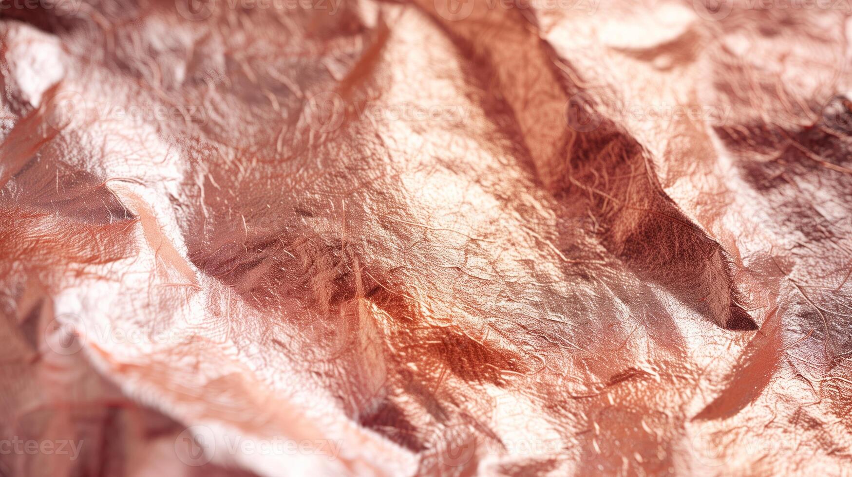 AI generated Rose gold metallic paper. Scrapbook paper, metallic texture, rosegold art background. Generated by artificial intelligence. photo