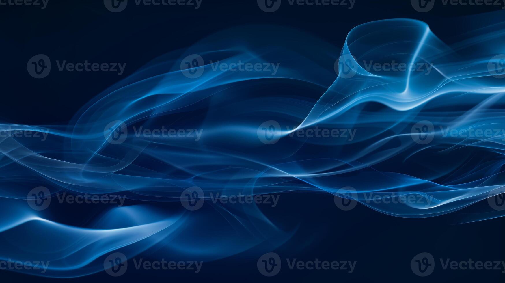 AI generated Abstract blue background with smoke waves. Elegant and minimalist design for a mobile phone wallpaper. Generated by artificial intelligence. photo