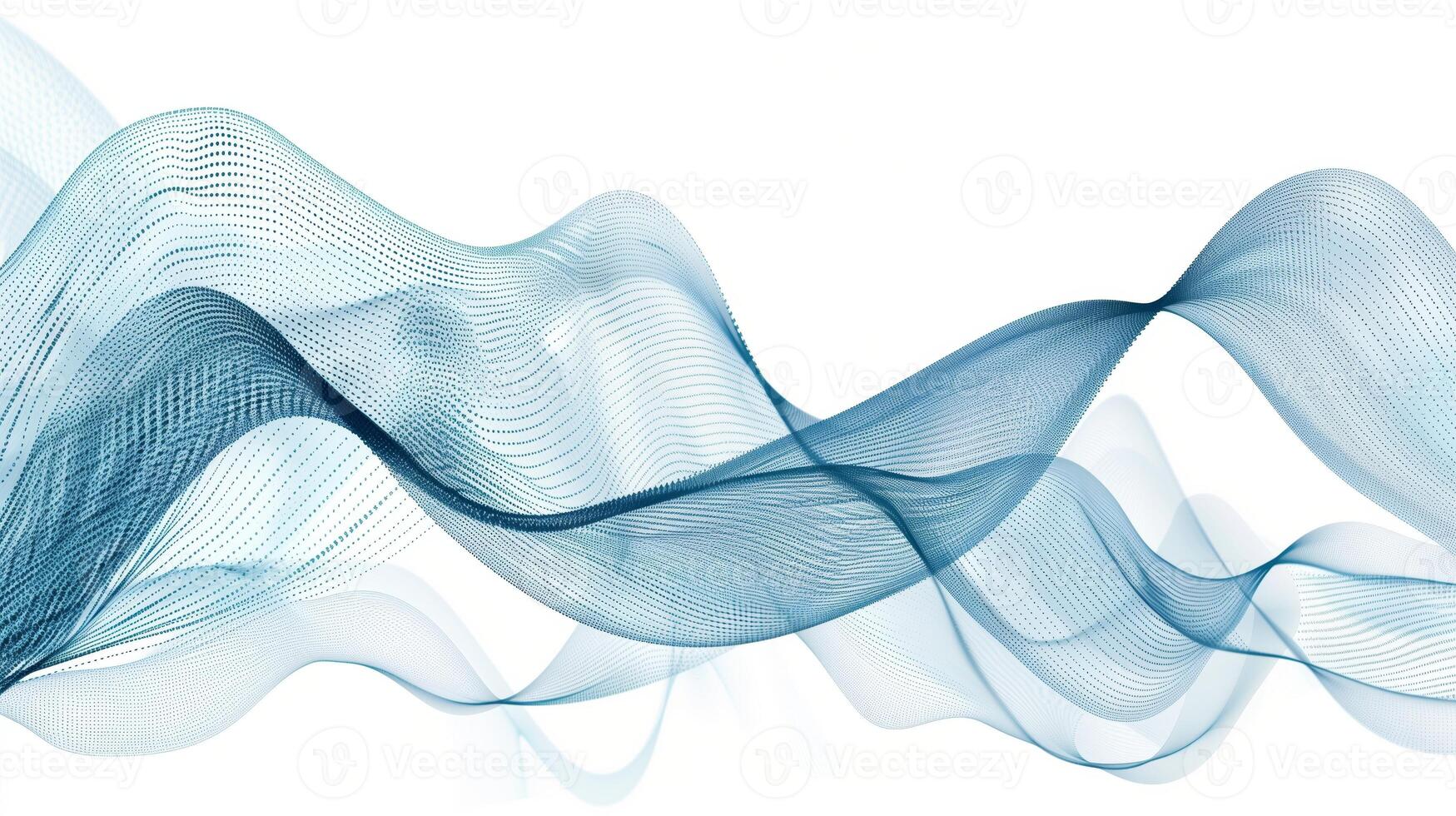 AI generated Abstract smooth wave on a white background. Dynamic sound wave. Generated by artificial intelligence. photo