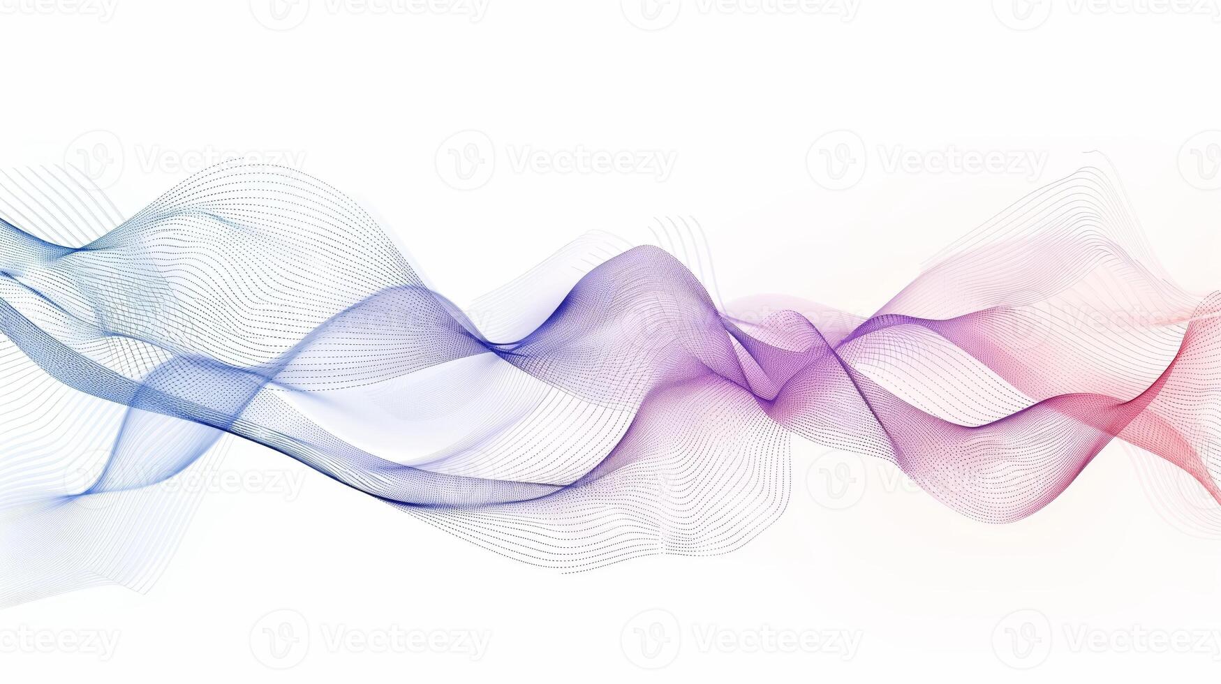 AI generated Abstract smooth wave on a white background. Dynamic sound wave. Generated by artificial intelligence. photo