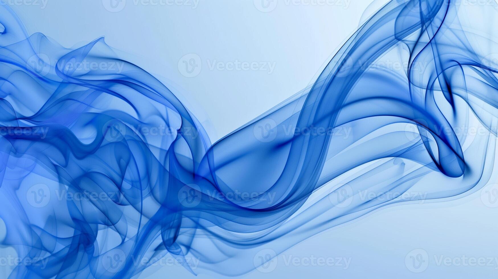 AI generated Abstract blue background with smoke waves. Elegant and minimalist design for a mobile phone wallpaper. Generated by artificial intelligence. photo