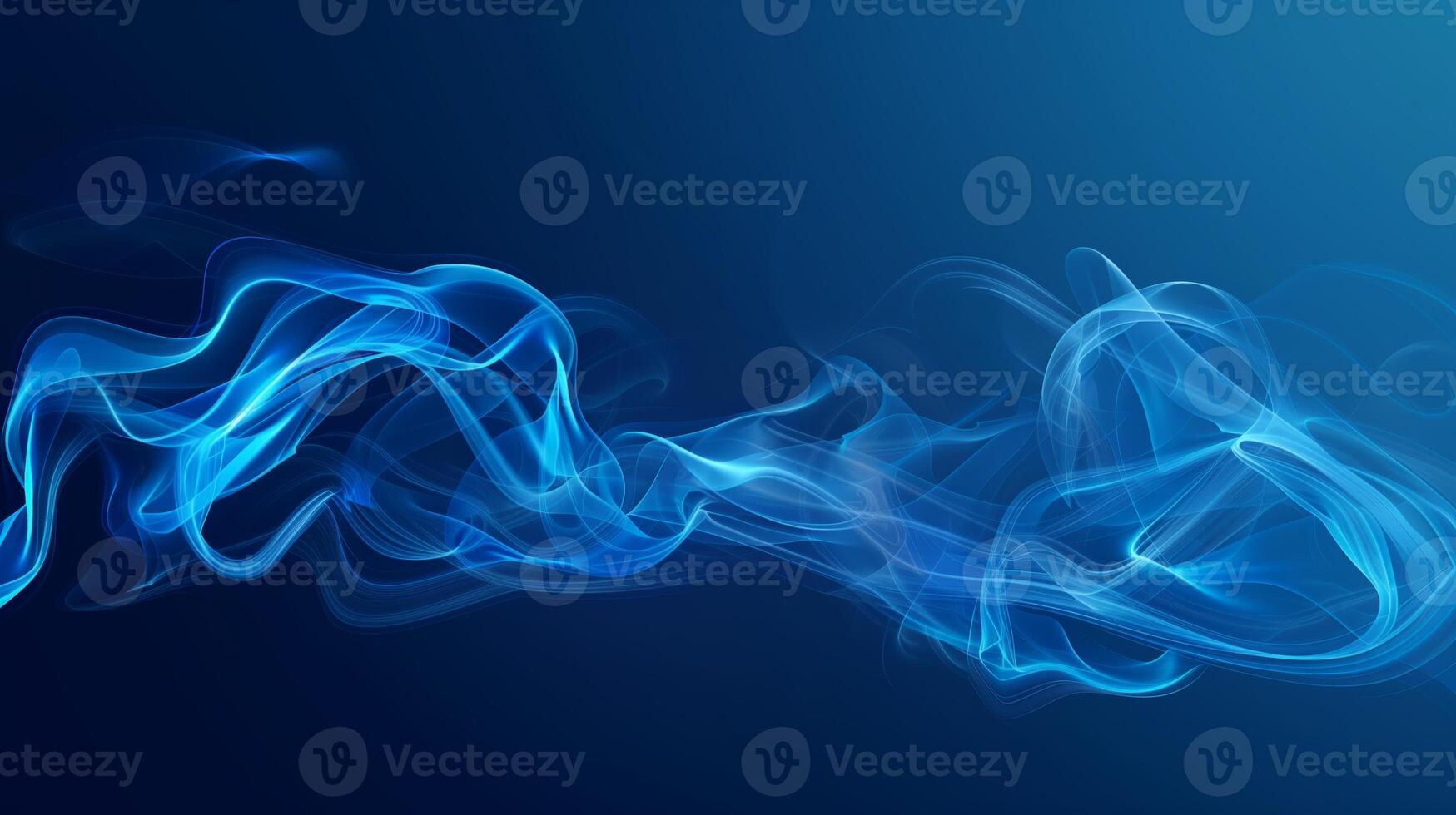 AI generated Abstract blue background with smoke waves. Elegant and minimalist design for a mobile phone wallpaper. Generated by artificial intelligence. photo
