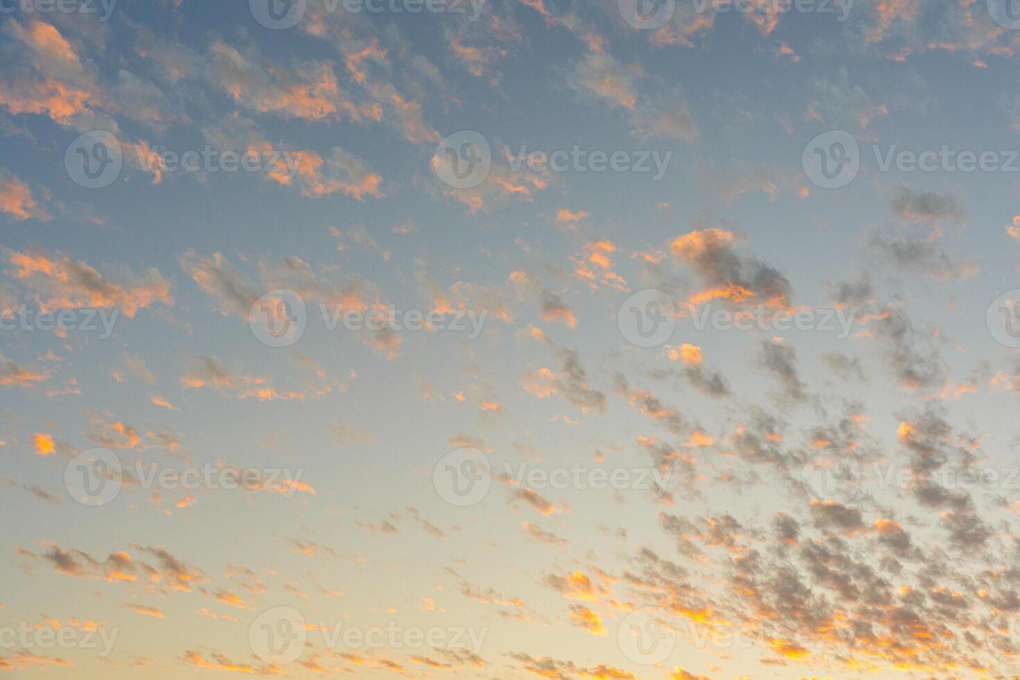 Pastel gentle colors in the evening, dusk. Sunset or Sunrise Sky background. photo