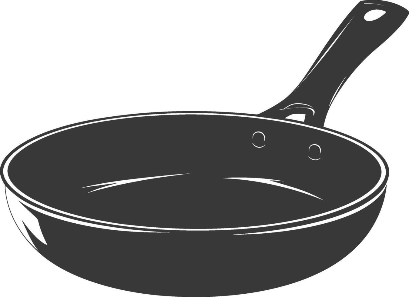 ai generado silueta pan Cocinando herramienta negro color solamente vector