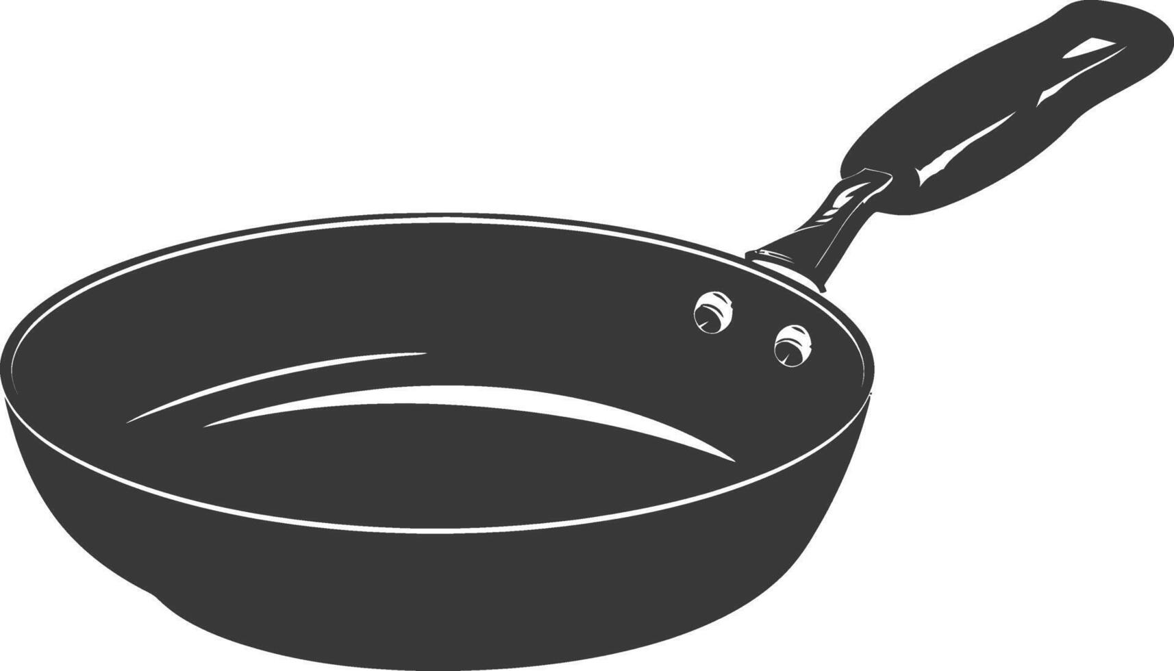 ai generado silueta pan Cocinando herramienta negro color solamente vector