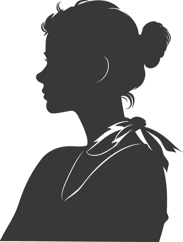 Silhouette illustration celebrating International World Cancer Day black color only vector