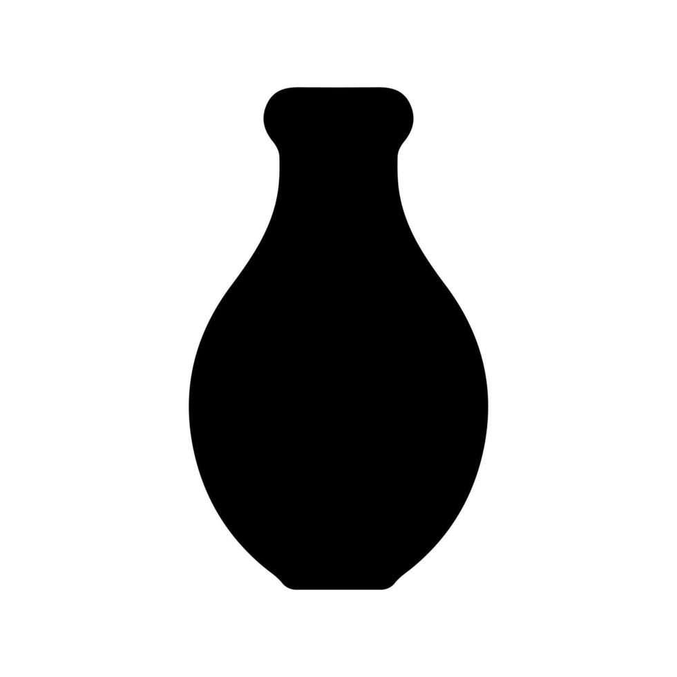 Vase icon set. Pottery vector