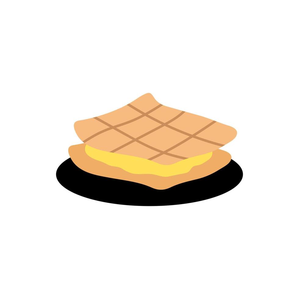 Cheese sandwich icon. Food vector