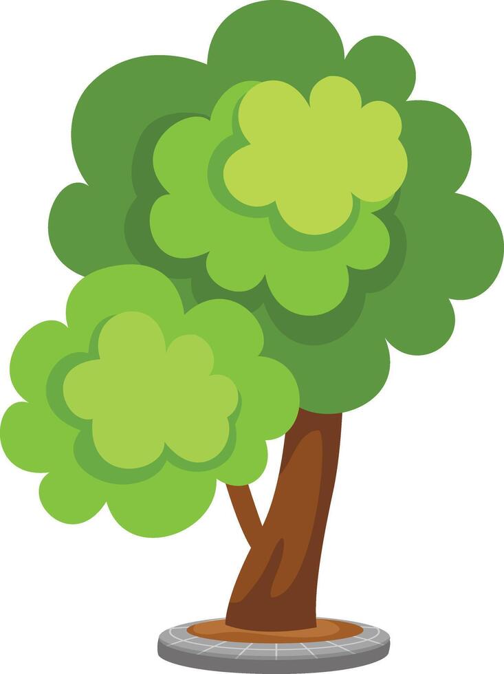 ilustración de árbol en blanco antecedentes vector