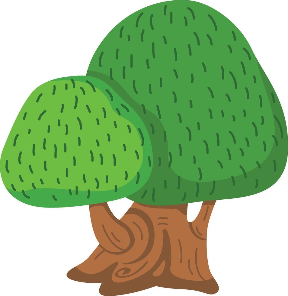 illustration of tree on white background vector