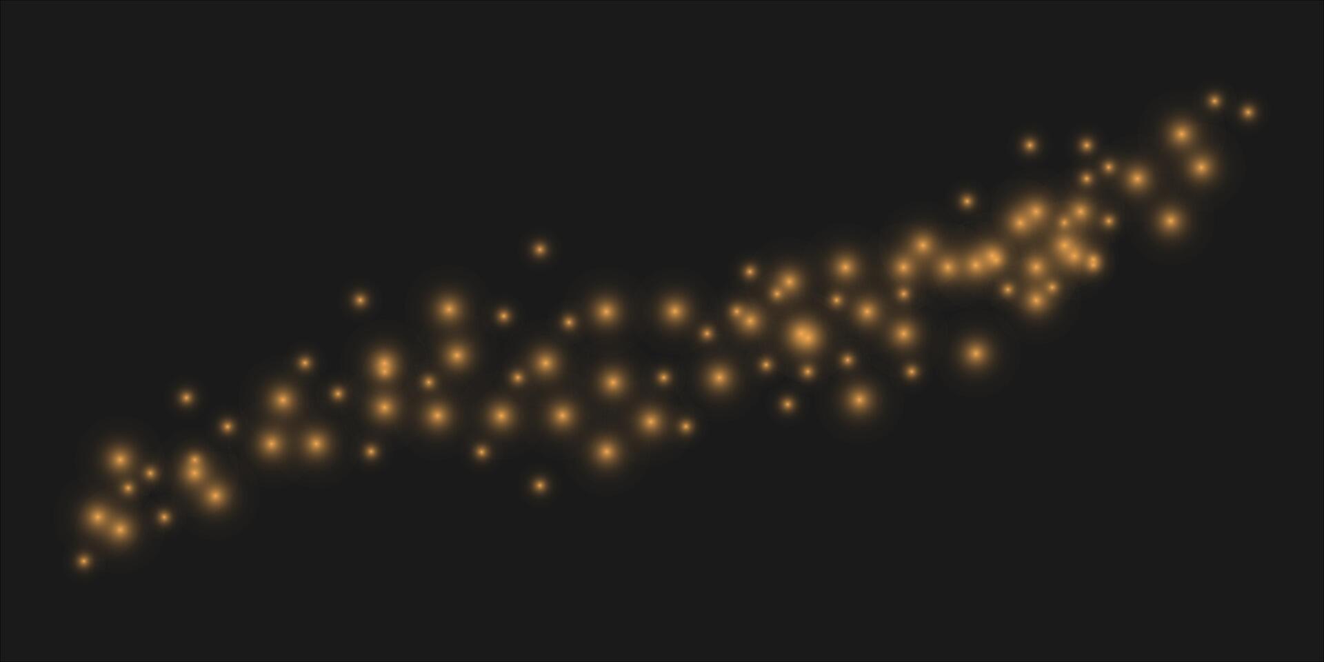 a glowing starry sky with many small lights vector