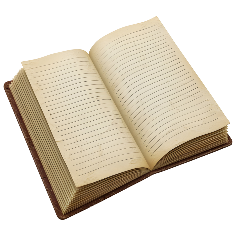 Blank Page Book Vintage on Transparent background 42878361 PNG