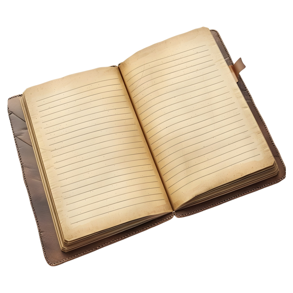 Blank Page Book Vintage on Transparent background 42878374 PNG