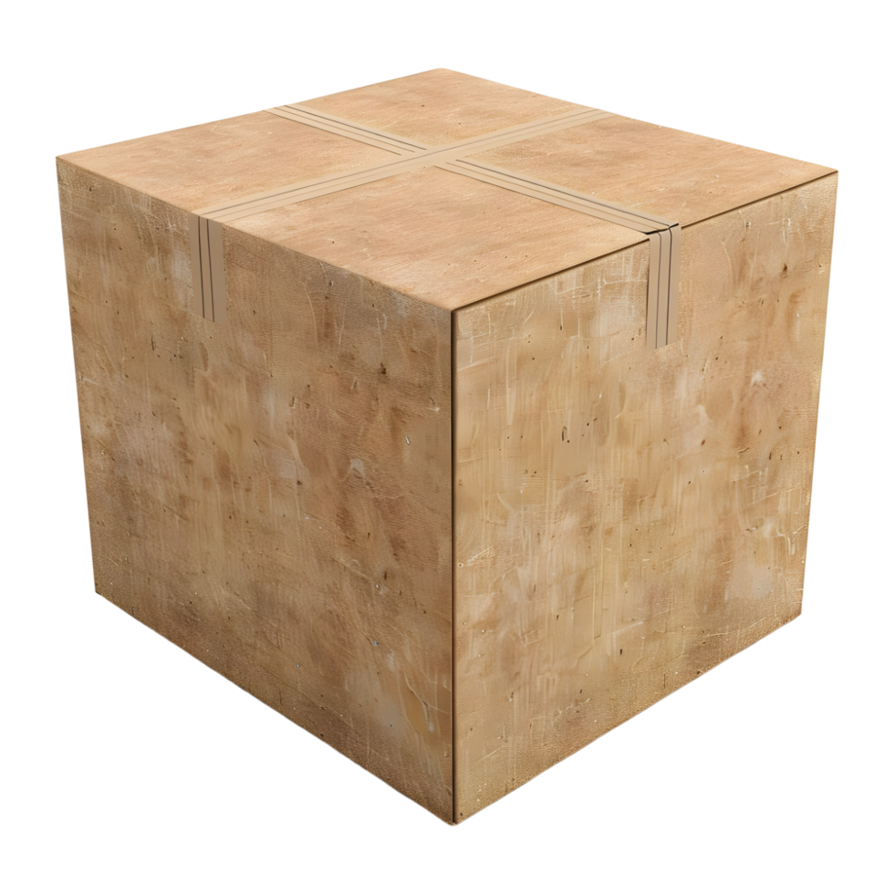 Blank Empty Square Box on Transparent background - png