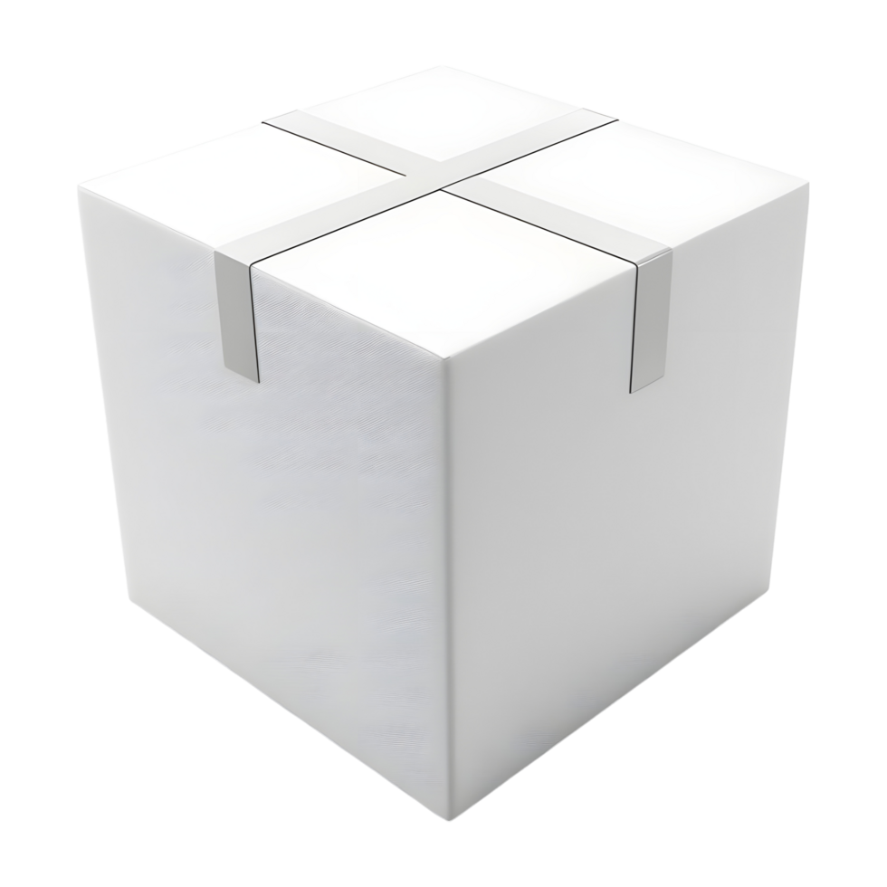 Blank Empty Square Box on Transparent background - png