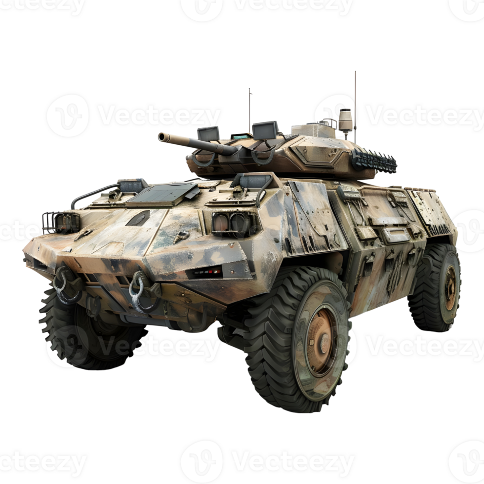 War Tank on Transparent background - png