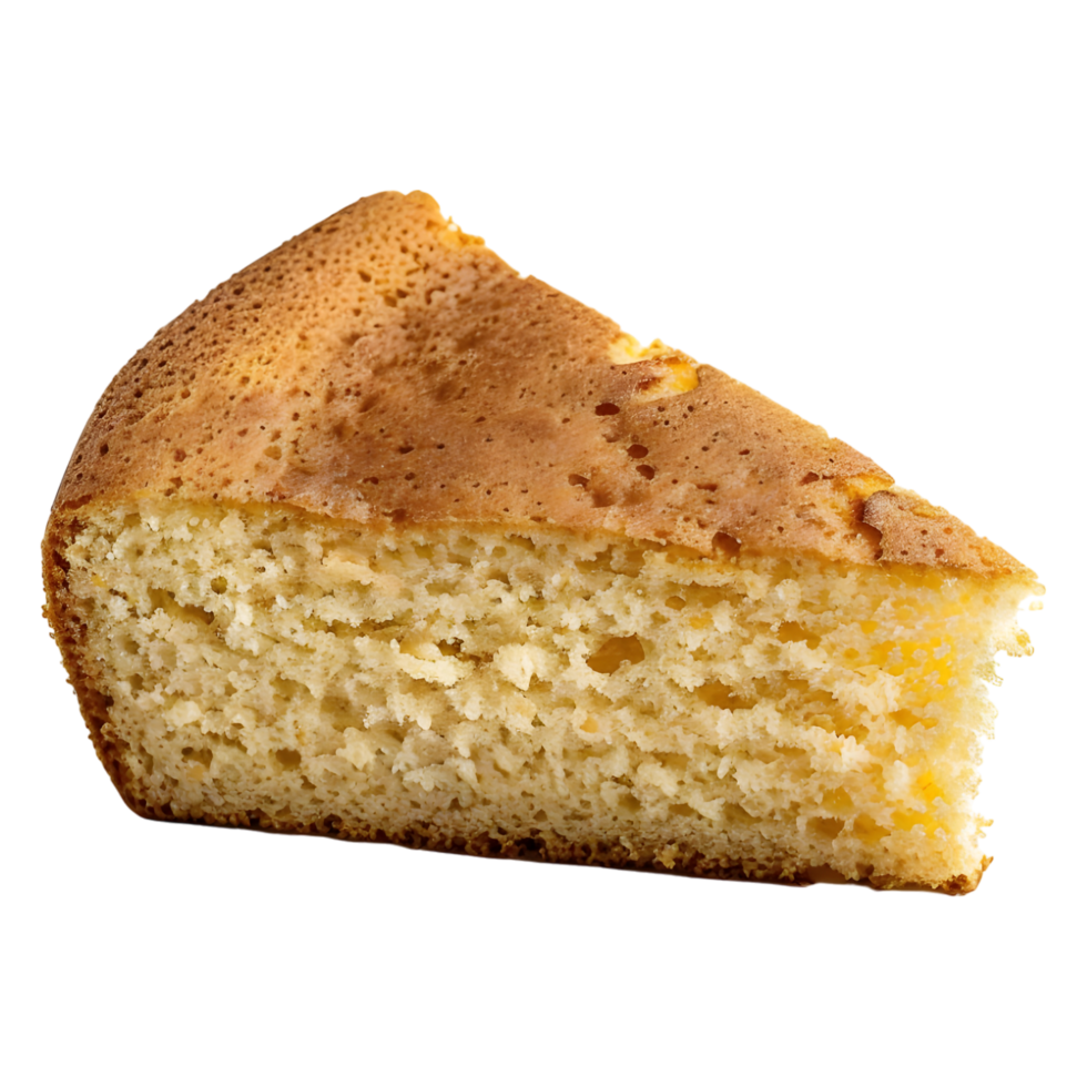 3D Rendering of a Pancake Slice on Transparent Background - png