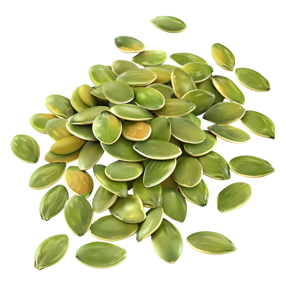 3D Rendering of a Pumpkin Seeds on Transparent Background - png