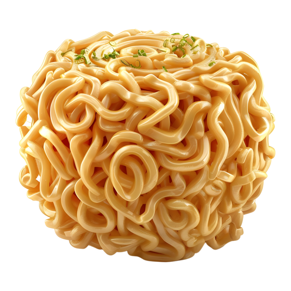 3D Rendering of a Noodles on Transparent Background - png