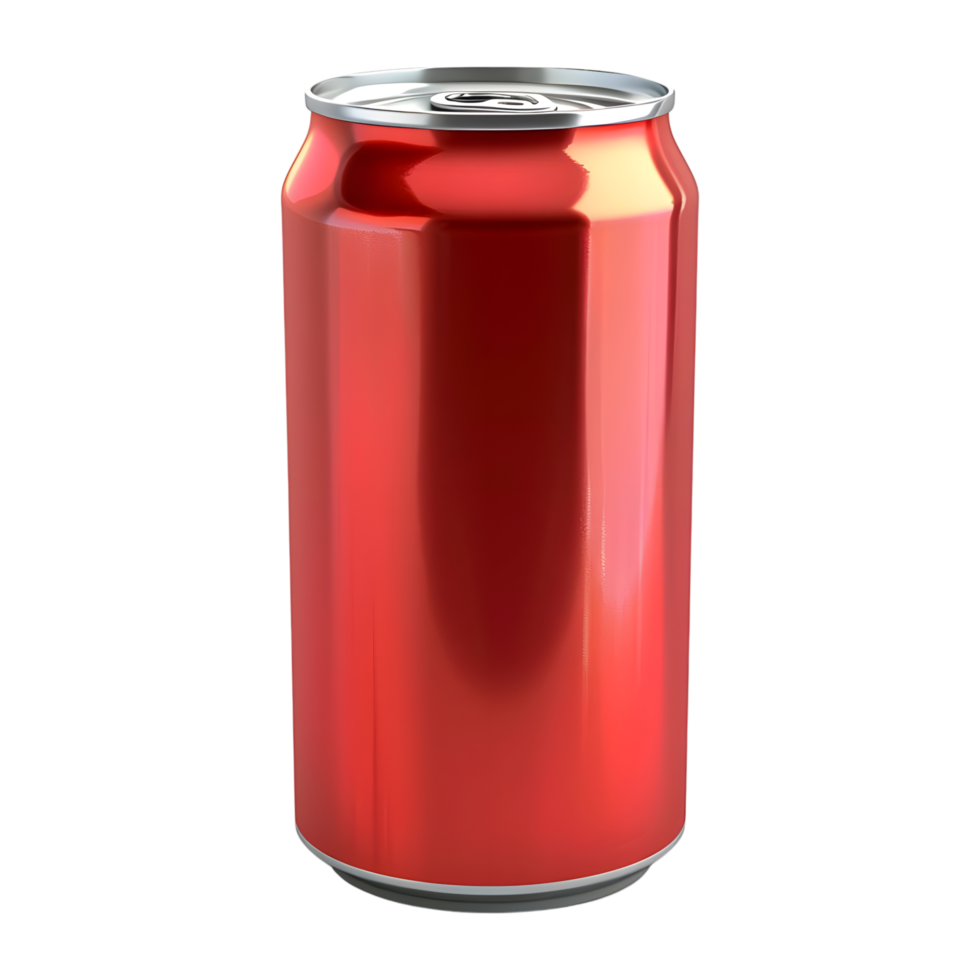 Soft Drink Tin pack on Transparent background - png