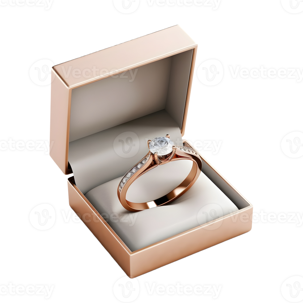 Wedding Ring in a box on Transparent background 42878906 PNG