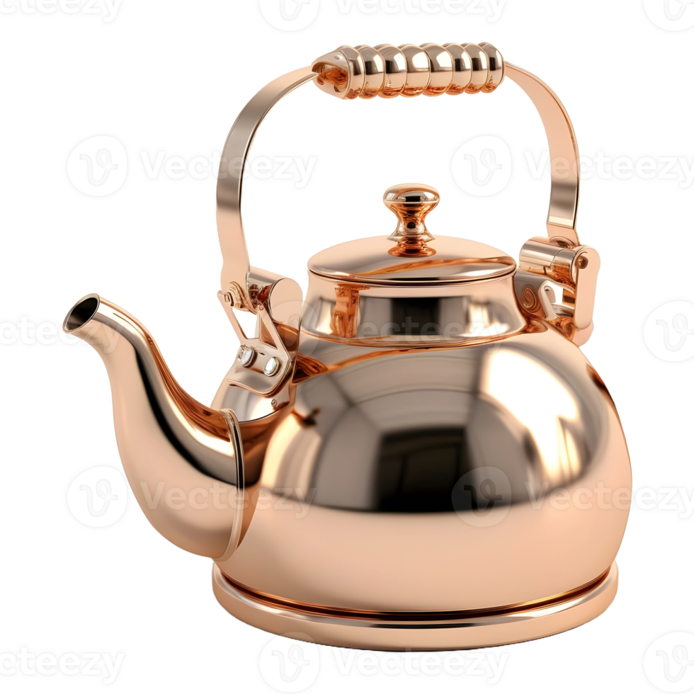 3D Rendering of a Teapot on Transparent Background - png