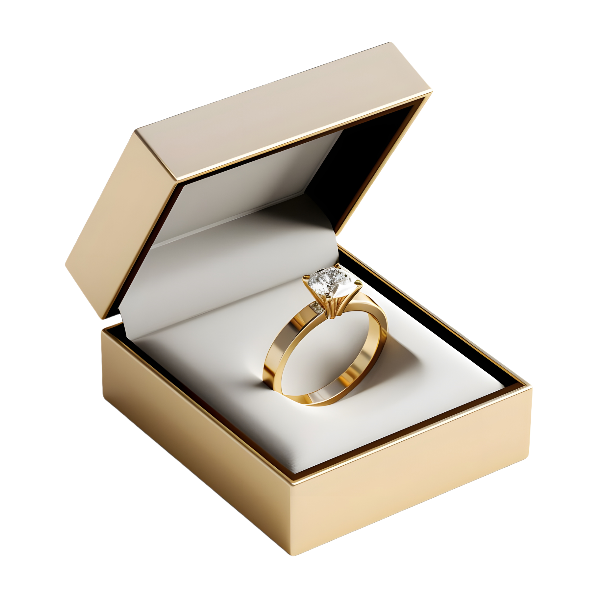 Wedding Ring in a box on Transparent background 42878914 PNG