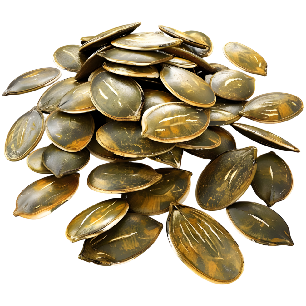 3D Rendering of a Pumpkin Seeds on Transparent Background - png