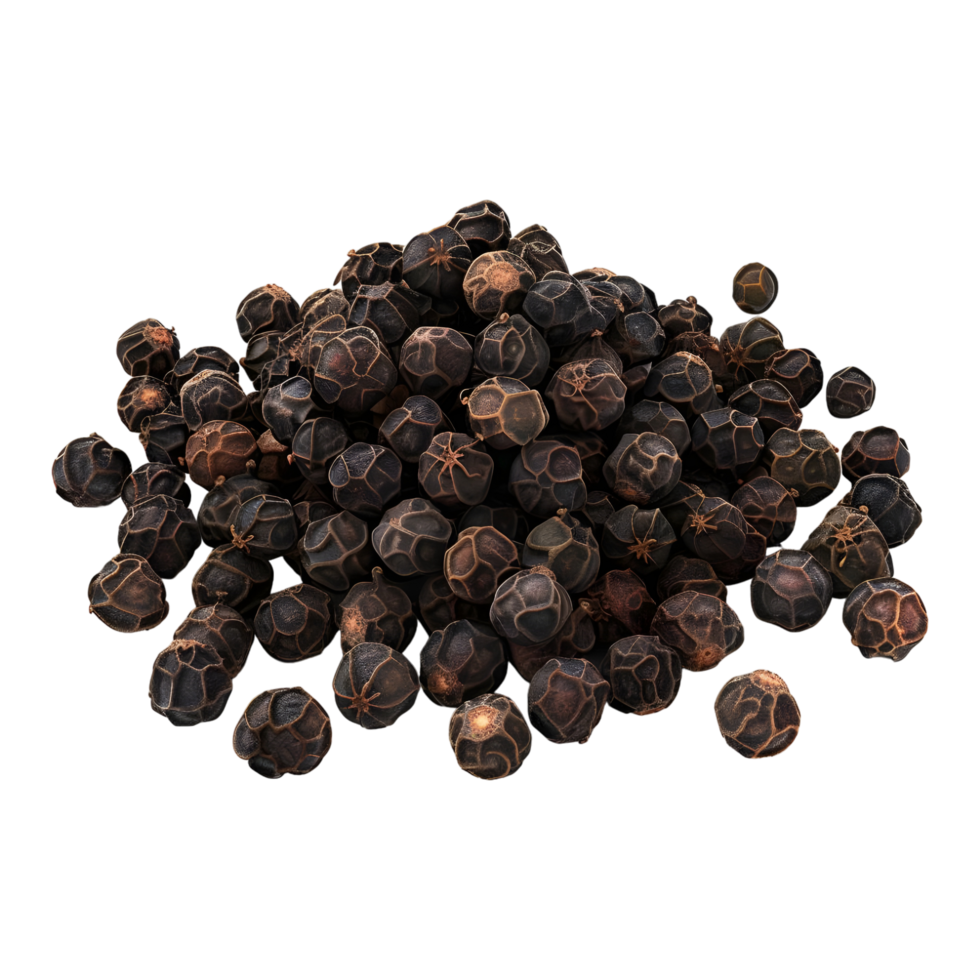Aromatic Black Pepper on Transparent background - png
