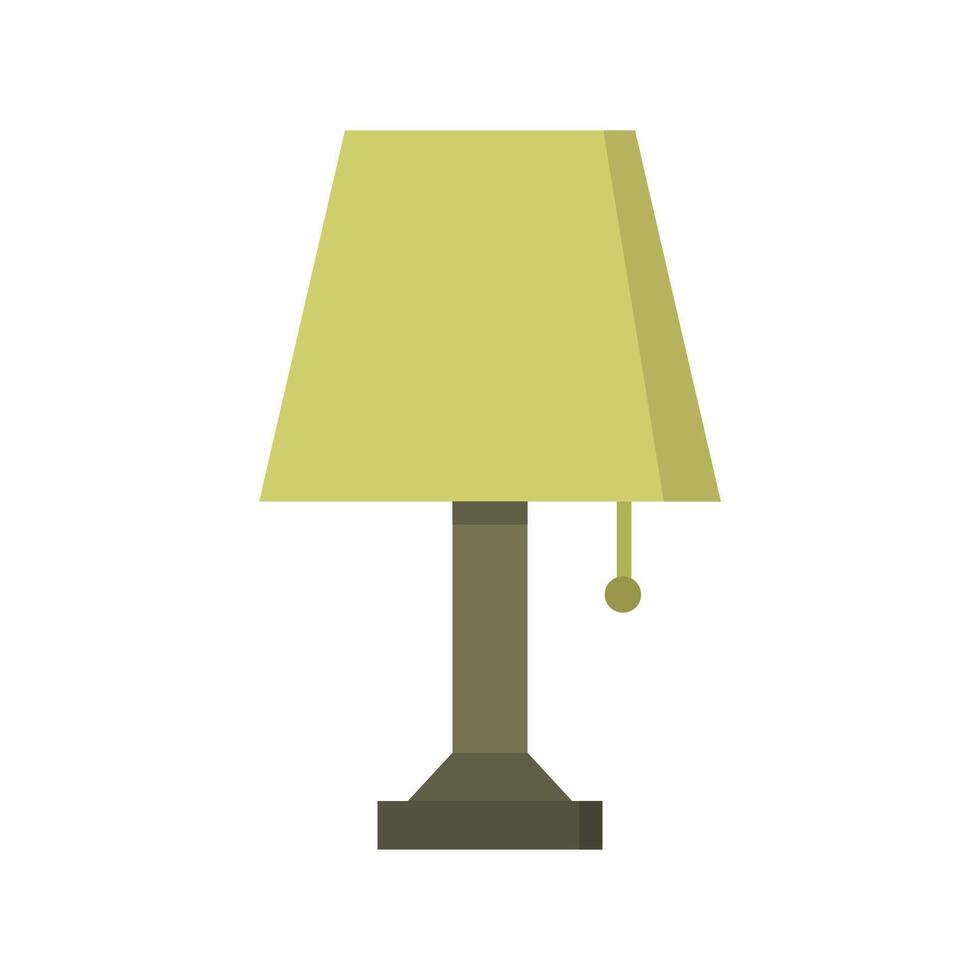 Bedside lamp in vector