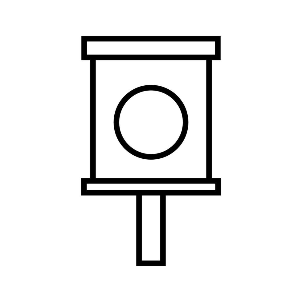 bird house icon on white background vector