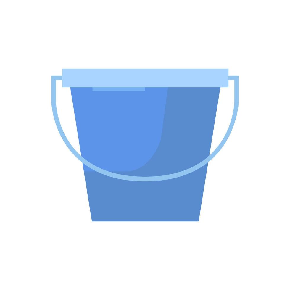 Bucket on white background vector