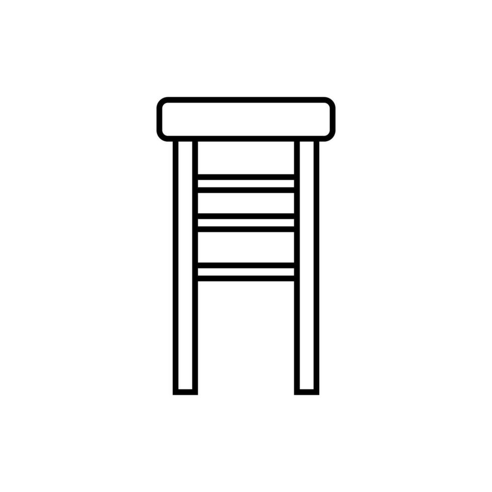 Bar stool icon on white background vector