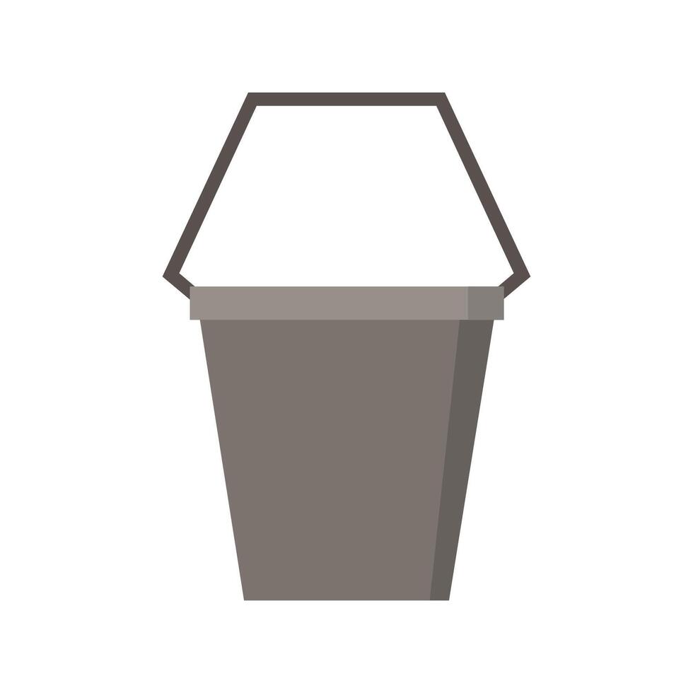 Bucket on white background vector