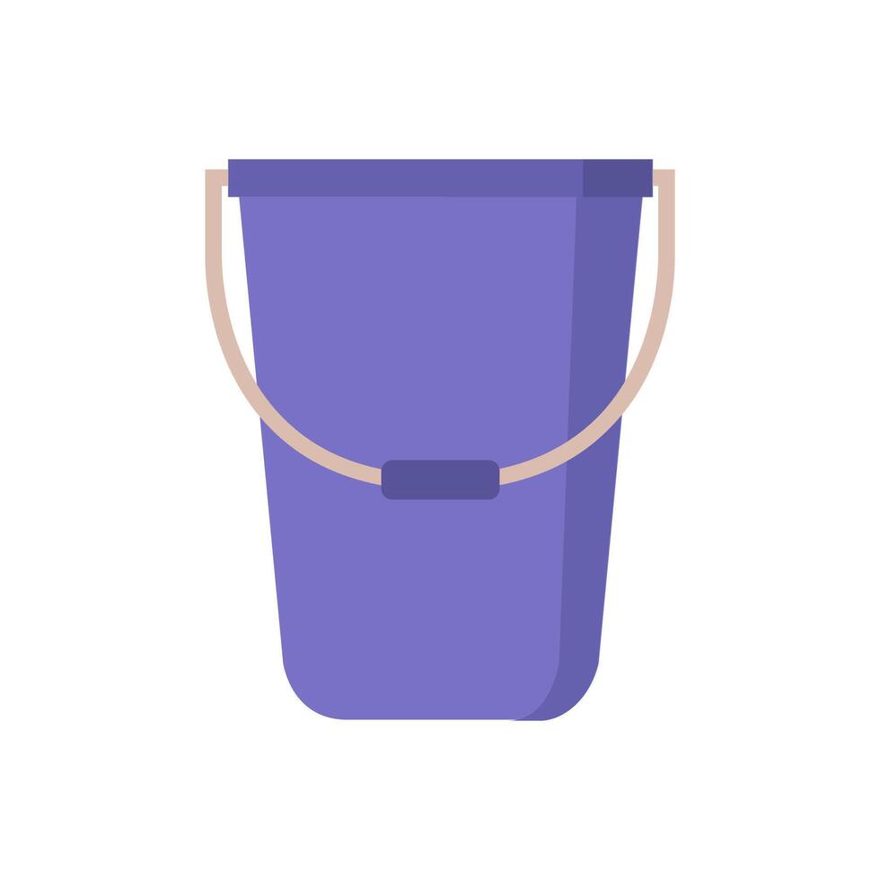 Bucket on white background vector